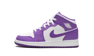 AIR JORDAN 1 MID GS "White / Purple Venom"