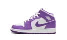 AIR JORDAN 1 MID GS "White / Purple Venom"