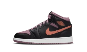 Air Jordan Retro 1 Mid SE GS "Black Sky J Mauve"