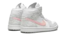 AIR JORDAN 1 MID SE WMNS "Heather Grey / Pink"