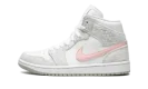 AIR JORDAN 1 MID SE WMNS "Heather Grey / Pink"