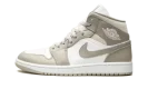 Air Jordan 1 Mid "Linen / College Grey"