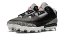 Air Jordan 3 Cleats "Black Cement"