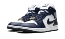 Jordan 1 Mid WMNS "Football Grey White Midnight Navy"