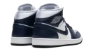 Jordan 1 Mid WMNS "Football Grey White Midnight Navy"