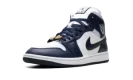 Jordan 1 Mid WMNS "Football Grey White Midnight Navy"