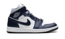 Jordan 1 Mid WMNS "Football Grey White Midnight Navy"