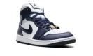 Jordan 1 Mid WMNS "Football Grey White Midnight Navy"