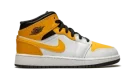 Jordan 1 Mid GS "White / University Gold"