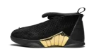 Air Jordan 15 Retro DB GS "BLACK WHITE - METALLIC GOLD"