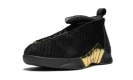 Air Jordan 15 Retro DB GS "BLACK WHITE - METALLIC GOLD"