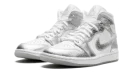 Air Jordan 1 Mid SE WMNS "Metallic Silver"