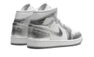 Air Jordan 1 Mid SE WMNS "Metallic Silver"