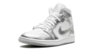 Air Jordan 1 Mid SE WMNS "Metallic Silver"