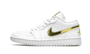 AIR JORDAN 1 LO SE WMNS "White Metallic Gold" CZ4776 100