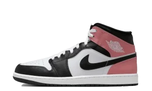 Jordan 1 Mid "White Rust Pink Black"