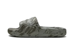 Adilette 22 Slides "Olive Strata Silver Green"