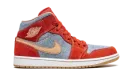 Air Jordan 1 Mid SE "Denim Red Suede" DM4352 600