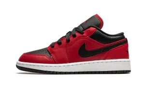 Air Jordan 1 Low GS "Black Pebbled" 553560 605