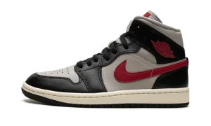 AIR JORDAN 1 MID WMNS "Black / Gym Red / College Grey"