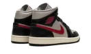 AIR JORDAN 1 MID WMNS "Black / Gym Red / College Grey"