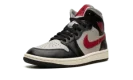 AIR JORDAN 1 MID WMNS "Black / Gym Red / College Grey"