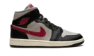 AIR JORDAN 1 MID WMNS "Black / Gym Red / College Grey"