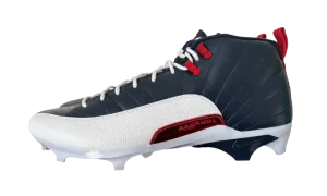 Air Jordan 12Alpha 3 PE Cleats "Howard University - Navy / White"