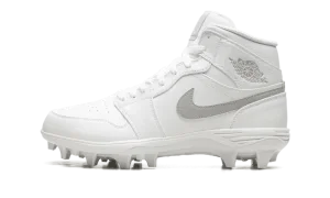 Jordan 1 Mid TD Cleat "White Grey Fog"