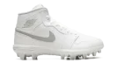 Jordan 1 Mid TD Cleat "White Grey Fog"