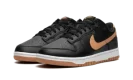 Dunk Low "Black / Amber Brown"
