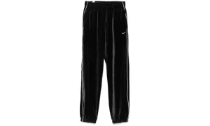 Sportswear Collection Mid-rise Velour Joggers WMNS "BLACK / SAIL / SAIL"