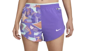 Womens Dri-fit Retro Running Shorts Womens Style "PURPLE"
