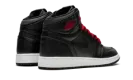 Air Jordan 1 High Retro GS "Black Satin/Gym Red" 575441 060