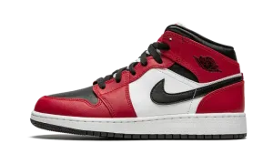 Air Jordan 1 Mid GS "Chicago Black Toe" 554725 069