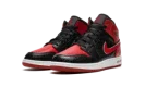 Air Jordan 1 Mid GS "Bred Text"