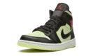 AIR JORDAN 1 MID SE WMNS "Barely Volt / Chile Red"