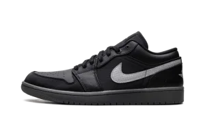 Jordan 1 Low "Black White Dark Smoke Grey"