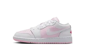 Jordan 1 Low GS "Pink Foam Fire Red White" 553560 608