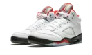 Air Jordan 5 Retro GS "Fire Red Silver Tongue" 440888 102