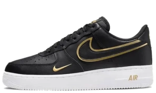 Air Force 1 - Black Metallic Gold