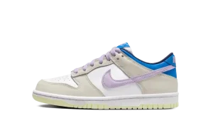 Nike Dunk Low Grade School "Khaki Blue Pink"