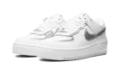 AF1 SHADO MNS WMNS "White Metallic Silver"