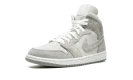 AIR JORDAN 1 MID SE WMNS "Grey Fleece"