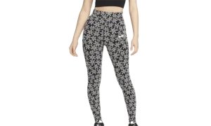 Sportswear Printed High Waist Leggings WMNS "Black/White"