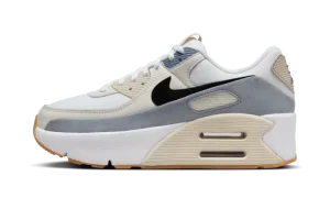 Air Max 90 LV8 WMNS "White Ashen Slate Light Orewood Brown Black"