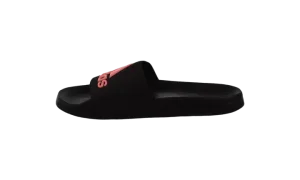 Adilette Slide Sandals "Core Black Acid Red"