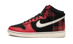 Dunk High "Plaid - Black/Red"