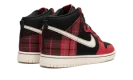 Dunk High "Plaid - Black/Red"