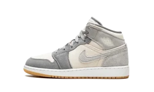 Air Jordan 1 Mid SE GS "Coconut Milk / Particle Grey"